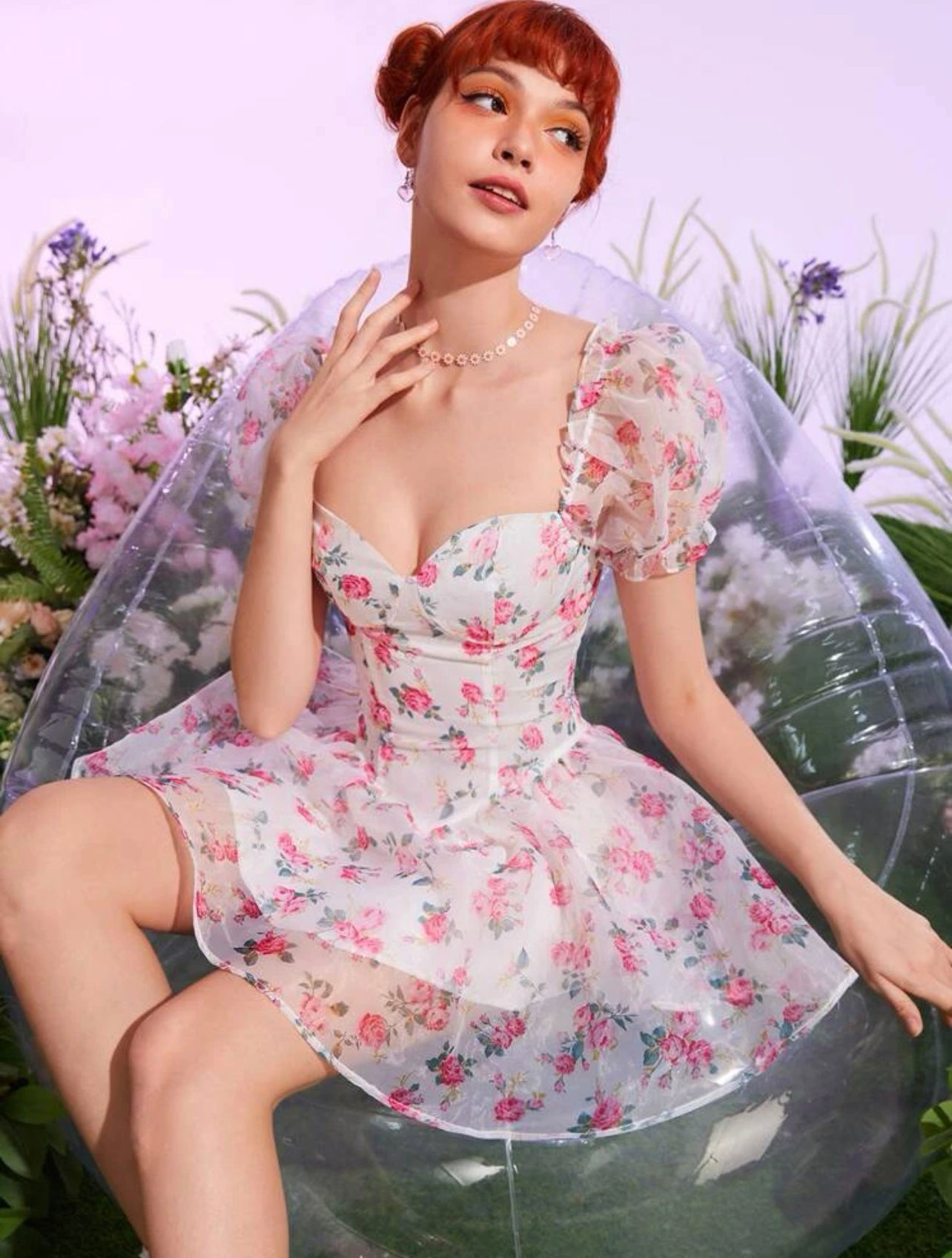 "Thee Doll" Floral Baby Doll Dress