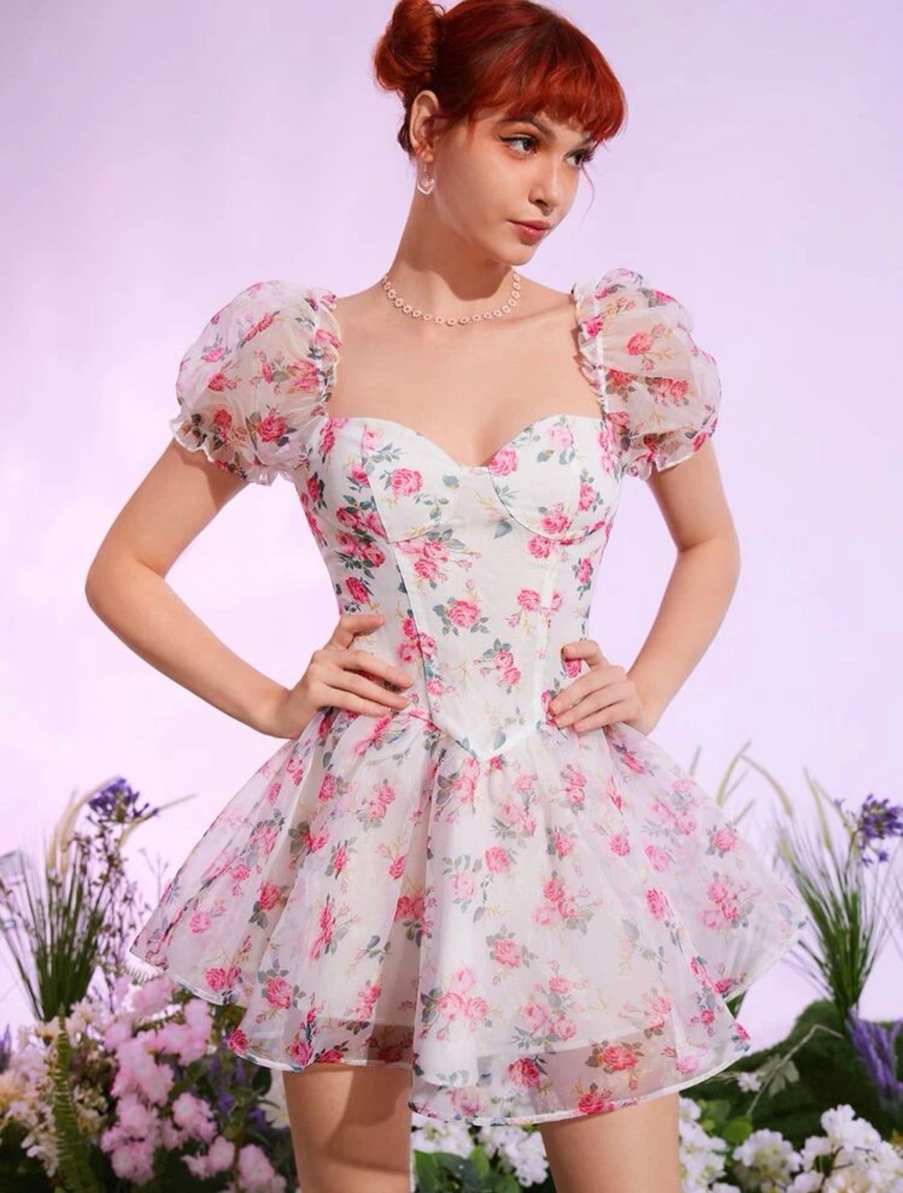 "Thee Doll" Floral Baby Doll Dress