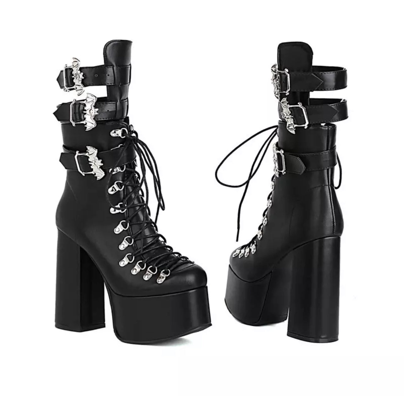 "Out the Bat" Platform Ankle Boots