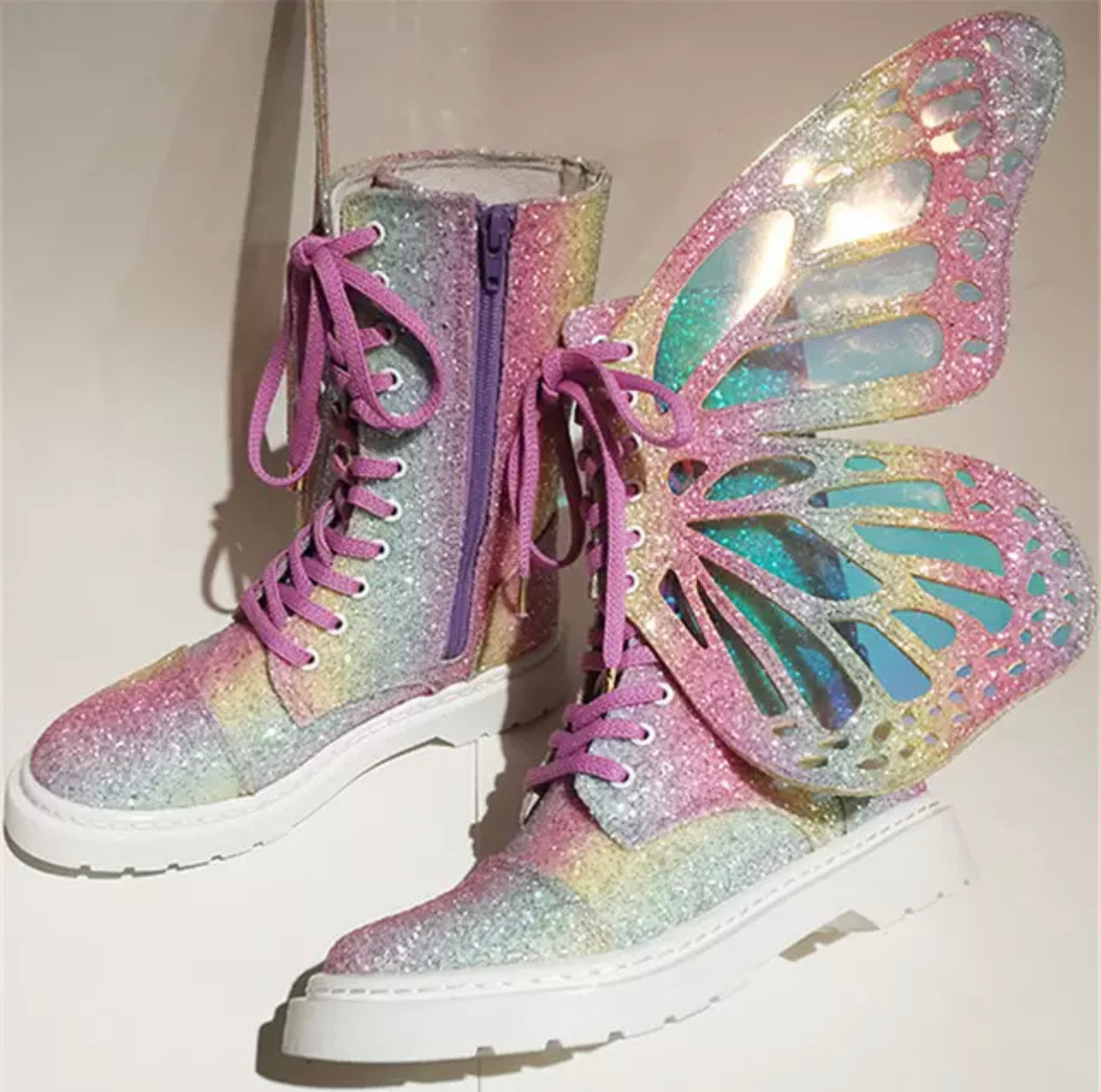 "Butterfly" High Top Sneakers